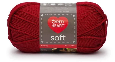 Red Heart Soft Yarn.
