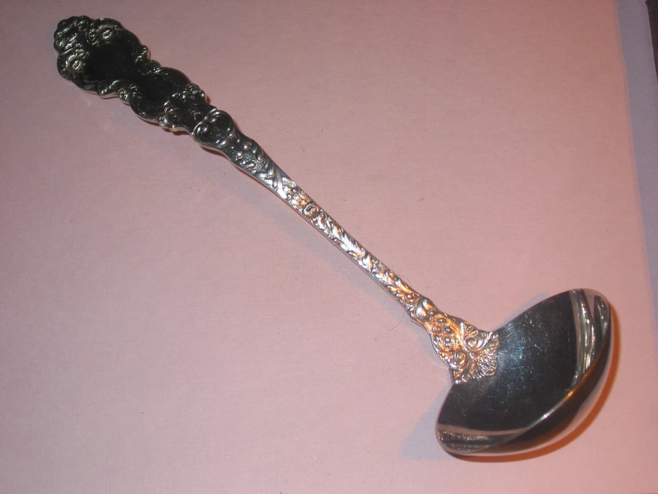 IMPERIAL CHRYSANTHEMUM ~ Soup Ladle ~ GORHAM ~ Art Nouveau ~ Silver Plate     - Image 1 of 1