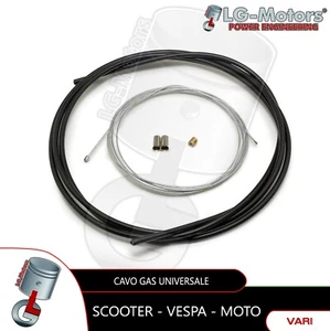 Throttle Cable Complete Universale Motorcycle Scooter, Vespa 50 Special L N R Pk - Picture 1 of 4