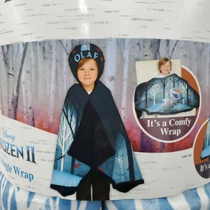 Disney's Frozen 2 Olaf Snuggle Wrap Hoodie Blanket Kids Super Soft Cozy NEW - Picture 1 of 3