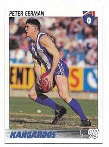 1993 Select Base Card (52) Peter GERMAN Kangaroos - Picture 1 of 1