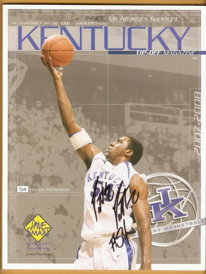 Patrick Patterson Kentucky Wildcats AUTO Signed Program Tennessee Volunteers - Image 1 of 1