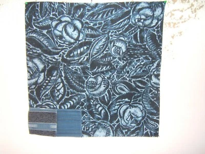 Ralph Lauren Outdoor, Hacienda Floral, Remnant, 27" W X 27" L, Color Caribbean - Image 1 of 2