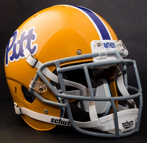 *CUSTOM* PITTSBURGH PITT PANTHERS Schutt XP Authentic GAMEDAY Football Helmet Cover