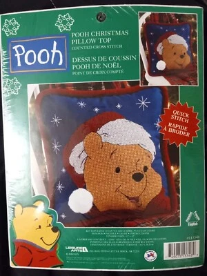 2 Kits Disney Winnie the Pooh & Tigger Santa Punto de Cruz Almohadas de Navidad ¡Nuevas! Foto 1 de 4