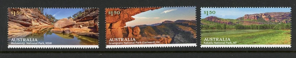 Australia 2025 Ancient Lands (National Parks) 3v MNH Mint Nature Landscapes - Image 1 of 1