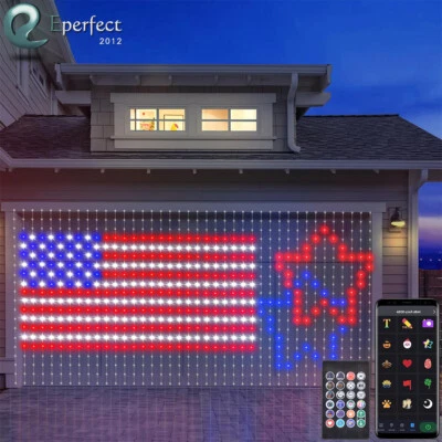 Smart Curtain Light 6.6FT 400 LED Color Changing Hanging String Light for Decor - Image 1 of 4