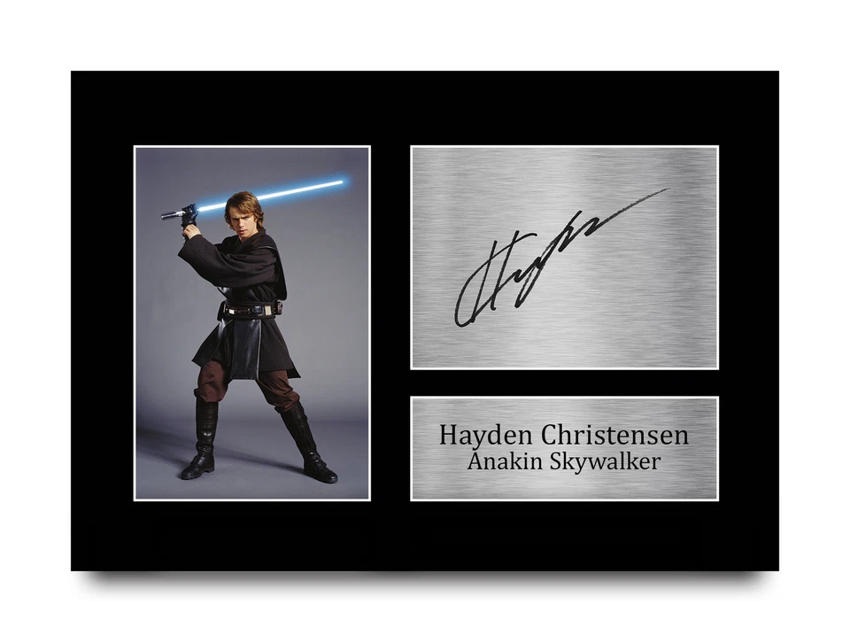 Foto autógrafa preimpresa firmada por Hayden Christensen A4 regalo para fan de Star Wars Foto 1 de 1