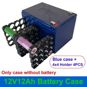 12V 12Ah Battery Case 18650 4x4 Holder 4P Nickel Strip Cells LiFePO4 Pack Box. - Picture 1 of 22