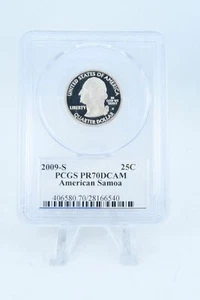 2009-S PCGS PR70DCAM American Samoa Proof 25C - Picture 1 of 2