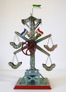 Antike Dampfmaschinen Antriebsmodell Blech Riesenrad von Doll vor 1945 - Bild 1 von 9