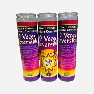 3x set- 9x Times Reversible Fixed Candle,9x Veces Reversible Veladora Preparada. - Picture 1 of 1