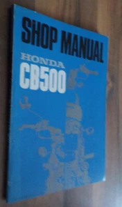 HONDA Motorcycle CB500 Factory Service Shop Repair Manual - dated 1972_CLEAN! - Picture 1 of 3