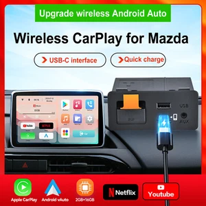 For Mazda CX-5 2013-2016 Android 11 Wireless Apple CarPlay 2-32GB Retrofit Kit - Picture 1 of 12