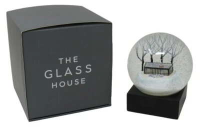 BRAND NEW Philip Johnson The Glass House Collectible Snow Globe CoolSnowGlobes  - Image 1 of 4