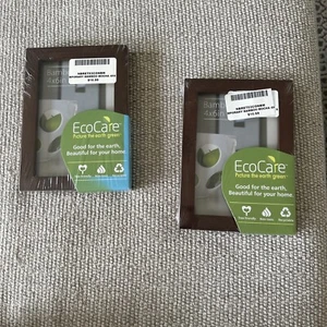 EcoCare Bamboo 4”x6” Photo Frame Set Of 2 Mocha Brown New - Picture 1 of 4