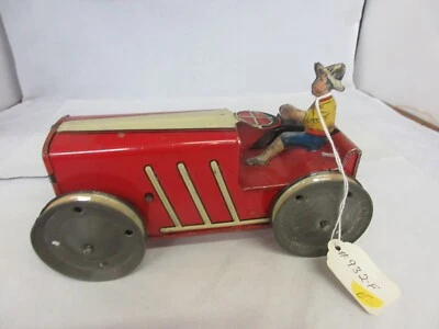 VINTAGE MARX CLIMBING TRACTOR TIN TOY  WORKS 932-F - Image 1 of 4