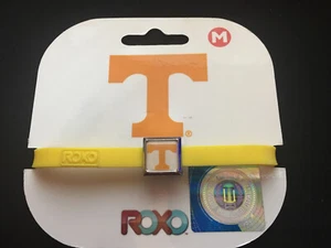 Tennessee Volunteers NCAA Silicone Rubber Slide Charm Bracelet! ROXO Size Medium - Picture 1 of 2