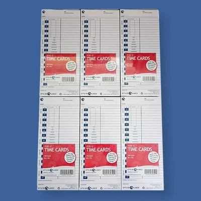 Pyramid 35100-10 Time Cards 4x9 – 600 Cards – Fits 3500 3600SS 3700 - Image 1 of 4