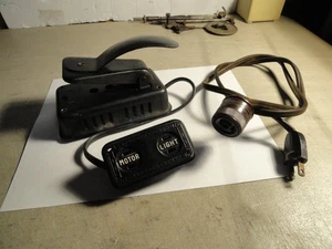 1900er SINGER MODELL 44 NÄHMASCHINE KNIE - FUSSSTEUERUNG MIT STECKER & KABEL - Bild 1 von 11