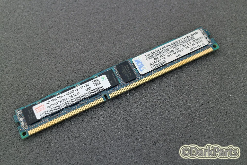 Hynix HMT351V7BFR4A-H9 PC3L-10600R-9-10M0 4GB Server Memory RAM - Image 1 of 1