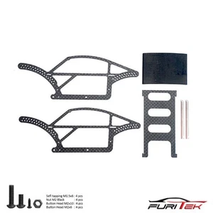 Furitek 2279 Traxxas TRX-4M Bettle Carbon Fiber Comp Chassis - Picture 1 of 3