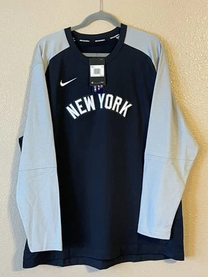 Men’s 2XL NWT New York Yankees Nike Pregame Performance Raglan Sweatshirt - Image 1 of 4