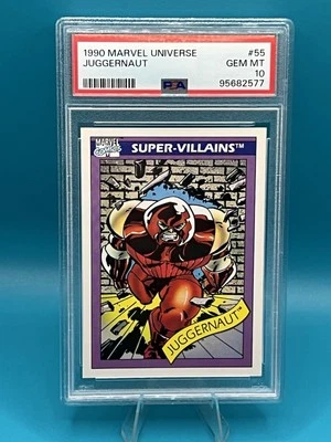 1990 Marvel Universe Juggernaut #55 PSA 10 GEM MINT - RARE GRADE - Image 1 of 2