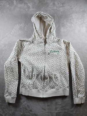 Billabong Womens Large Fit M Full Zip Hoodie Sweatshirt Cropped Roses AOP - Image 1 of 4