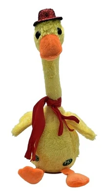Talking Toy Dancing Duck With Red Hat Speak Talk Sound Record Repeat Toys USB - Image 1 of 3