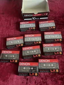 Denon LX 60 MC Leer Kassetten Audio Tape Cassettes 10 Pieces/ Stück NEW !!!!! - Picture 1 of 6