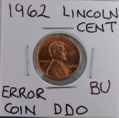 1962 Lincoln cent Double Die Obverse Gem BU DDO - Image 1 of 4