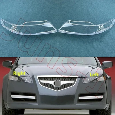 New Left & Right Front Headlight Lens Cover + Seal Glue For Acura TL 2004-2008 — 第 1/4 张图片