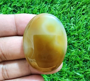 Gorgeous Top Designer Brown Onyx Agate Cabochon Oval Shape 67 Crt Loose Gemstone - Picture 1 of 7
