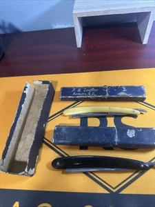 2 Vintage Razors With Boxes F. H. Loeffer And J.F. Baisch - Picture 1 of 4