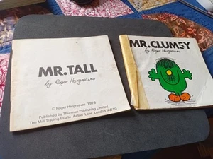 Mr Tall and Mr Clumsy, first edition 1978, damaged - Picture 1 of 3