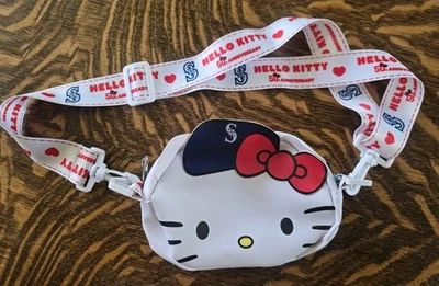 Сумка через плечо Seattle Mariners HELLO KITTY ограниченный выпуск 9/10/24 - в отличном состоянии  - Изображение 1 из 4