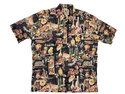 Camisa Hawaiana De Colección Kahala John Severson Para Hombres XL Bebidas Cóctel Vino Aloha Foto 1 de 4