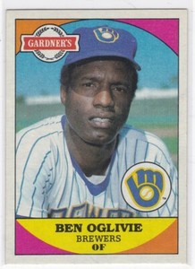 1983 Topps Gardner's Bakery #14 Ben Oglivie Brewers Free Shipping!