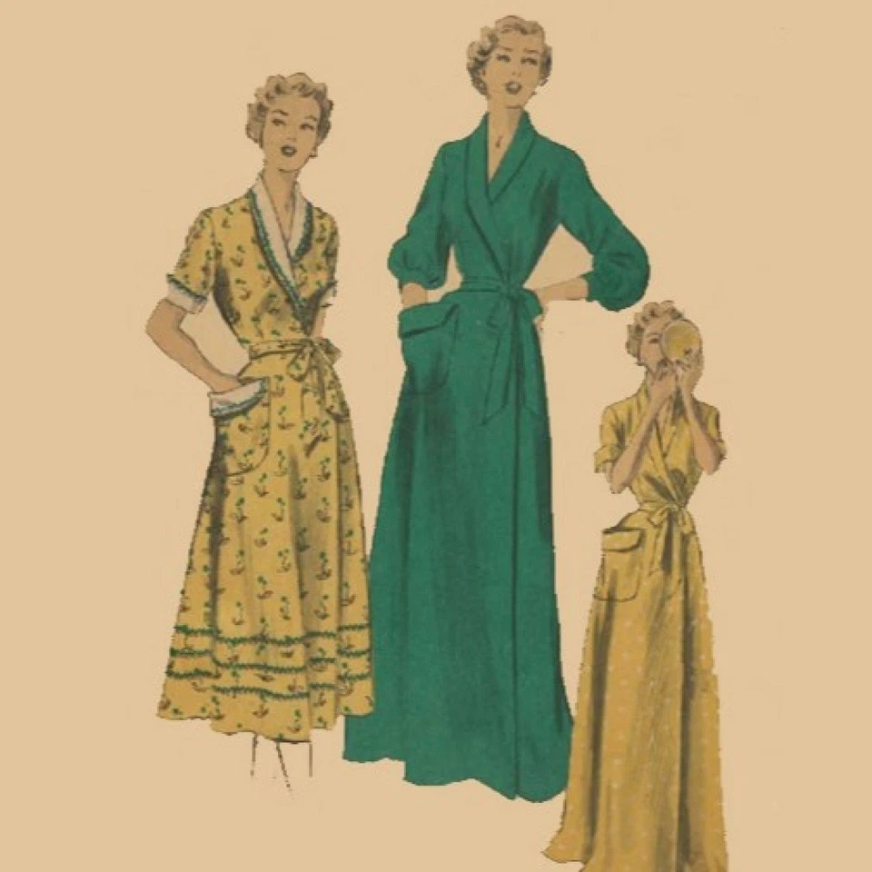 50s Pattern, Dressing Gown and House Coats - Bust=30" (76.2cm) - Image 1 of 1