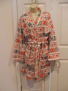 NWT $60 PJ Couture Ultra Soft Plush Bathrobe NORDIC Bath Robe Size L/XL - Picture 1 of 3