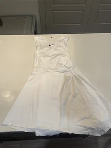 🔥New Nike Slim Fit Women Court Maria Sharapova Dress White AO0360-100 SZ Large - Picture 1 of 10