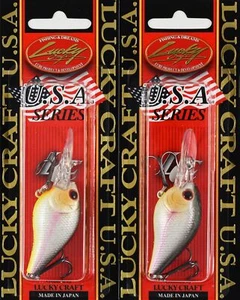(LOT OF 2) LUCKY CRAFT FAT MINI DR 1/3OZ FATMINIDR-1646 SEXY TONE SHAD E1103 - Picture 1 of 2
