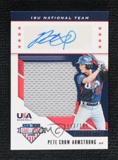 2019 Panini USA Baseball Stars & Stripes 173/199 Pete Crow-Armstrong Patch Auto