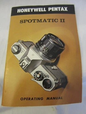 VTG Honeywell Pentax Spotmatic Two Operating Manual - Image 1 of 4