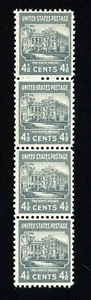 Francobolli Stati Uniti, Scott # 809 Mint NH striscia di quattro - Foto 1 di 1