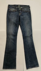 Lucky Brand Larkspur 3D Zoe Distressed Faded Bootcut Jeans 0/25 Vintage - Picture 1 of 12