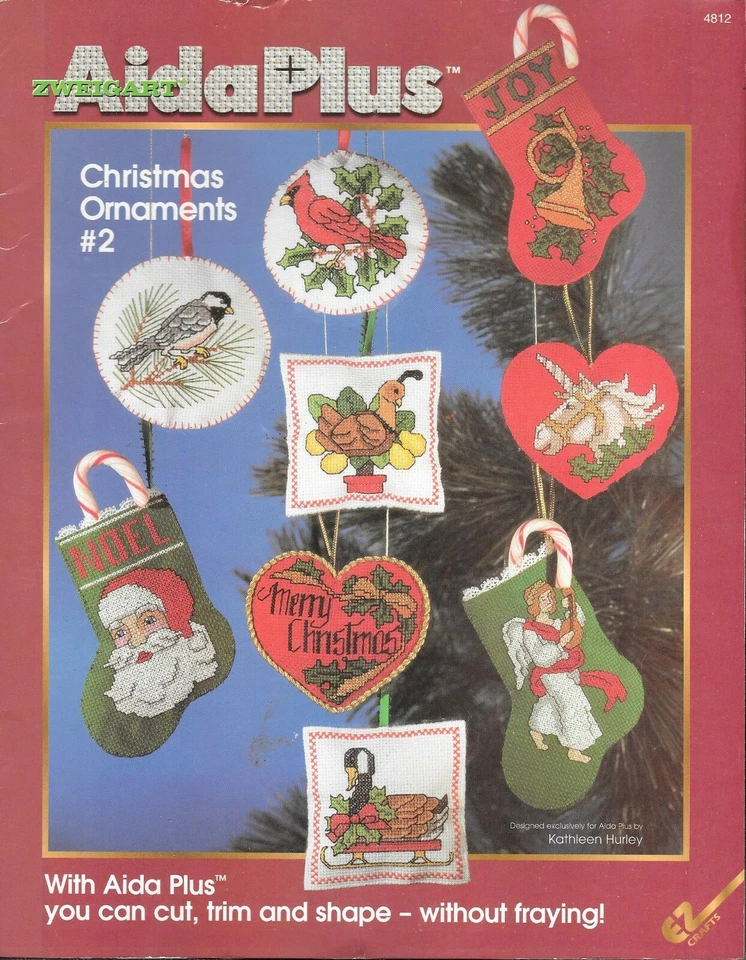 Zweigart Aida Plus - Christmas Ornaments #2 - Cross Stitch - Image 1 of 1