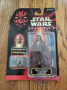 Hasbro Star Wars: Episode 1 - Mace Windu w/ Lightsaber & Jedi Cloak - New - Picture 1 of 4