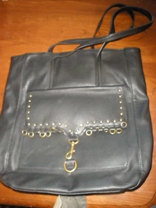 Hayden by Hayden-Harnett Black Tote Purse EUC 12"x13"x4" - Picture 1 of 7